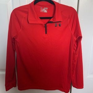Red Underarmour Quarter zip